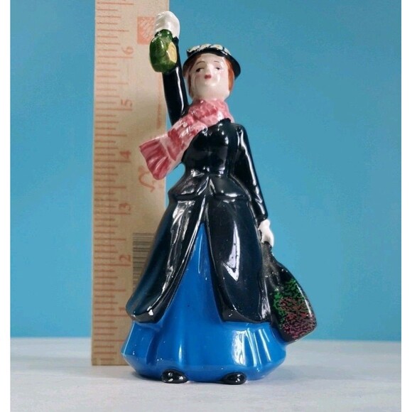 Vintage Disney Mary Poppins Ceramic Figure Japan Missing Umbrella - Picture 11 of 12